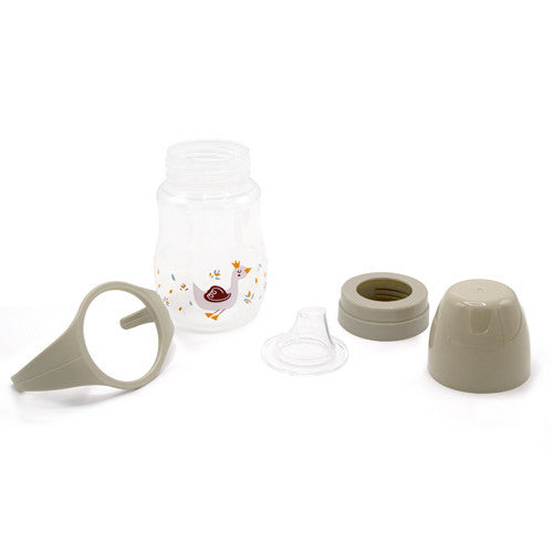 Biberon cu toarte si tetina din silicon BabyJem